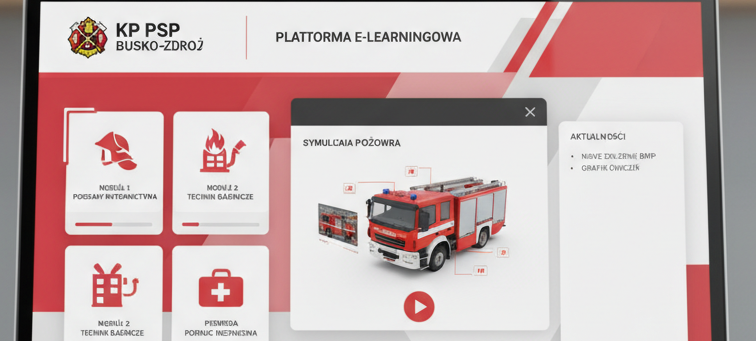 Platforma e-learningowa Komendy Powiatowej PSP w Busku-Zdroju